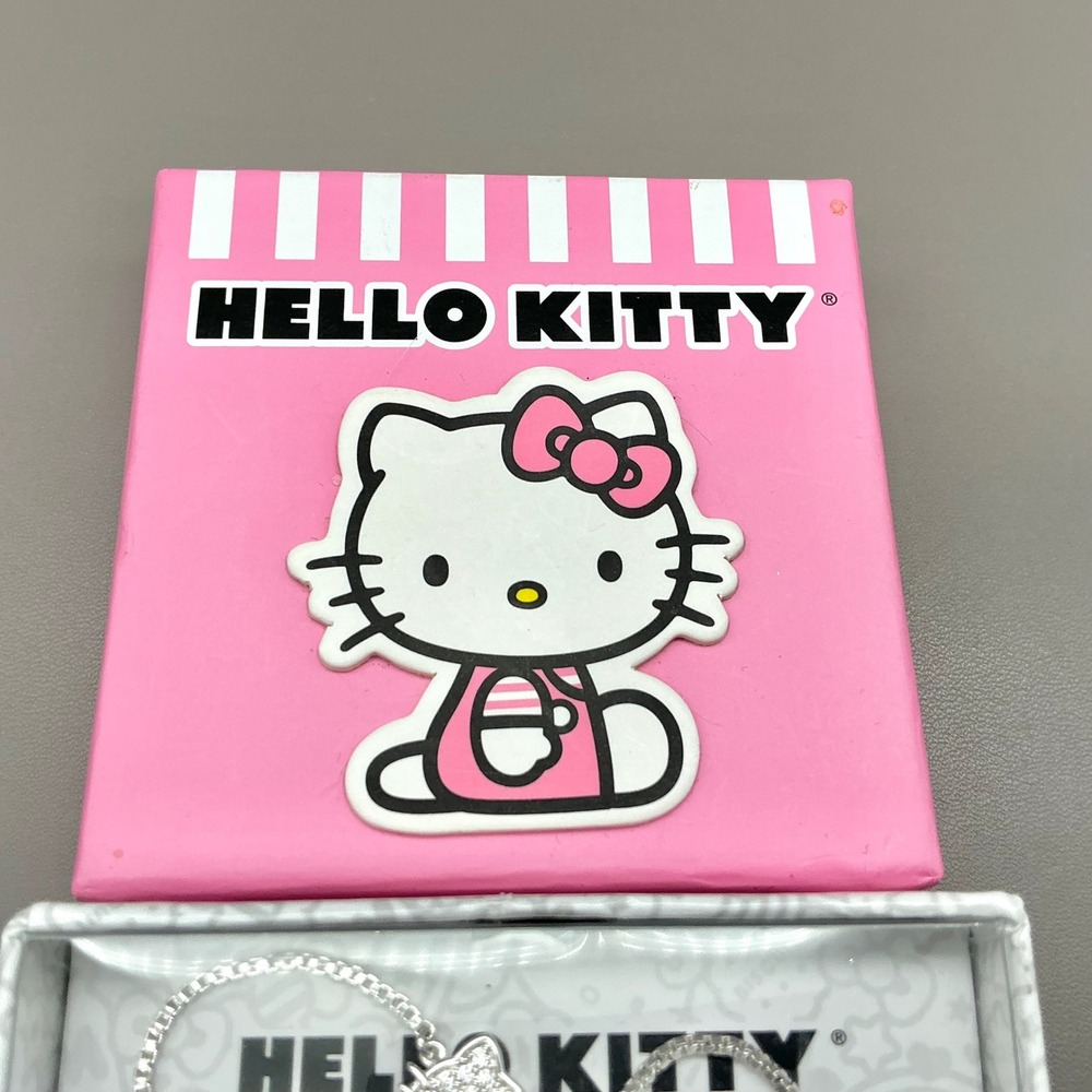 Hello Kitty Bracelet Women Silver Plated Crystal Bolo Adjustable Fashion Jewelry - Picture 2 of 7